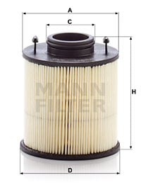 Ureasuodatin MANN-FILTER U 620/4 y KIT