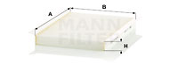 Raitisilmasuodatin MANN-FILTER CU 2532