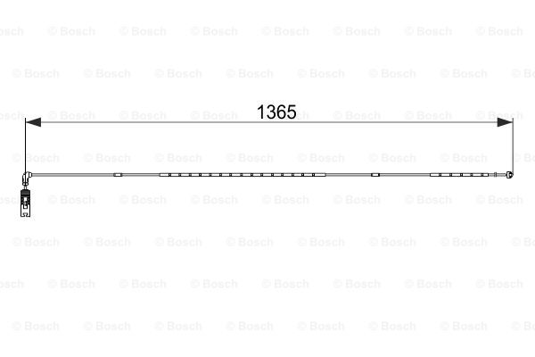 Jarrupalan kulumisen ilmaisin BOSCH 1 987 474 583