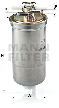 Polttoainesuodatin MANN-FILTER WK 853/4
