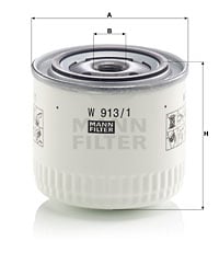 Öljynsuodatin MANN-FILTER W 913/1