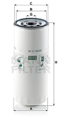 Öljynsuodatin MANN-FILTER W 11 102/35