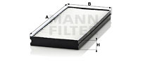 Raitisilmasuodatin MANN-FILTER CU 26 000-2