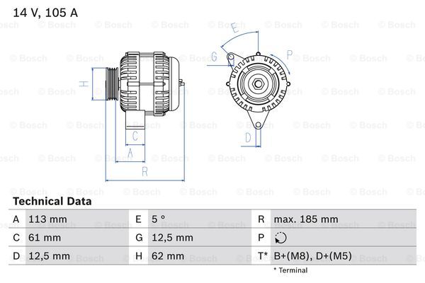 Laturi BOSCH 0 986 048 791
