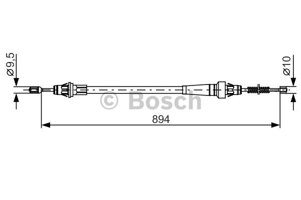 Käsijarruvaijeri BOSCH 1 987 482 365