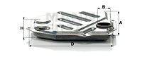 Hydrauliikkasuodatin, automaattivaihteisto MANN-FILTER H 2014 x KIT