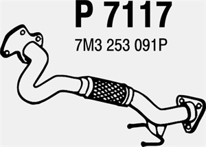 Pakoputki, Edessä, FORD GALAXY, SEAT ALHAMBRA, VW SHARAN, 7M3253091P