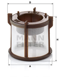 Polttoainesuodatin MANN-FILTER PU 50 z