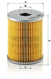Polttoainesuodatin MANN-FILTER P 810 x