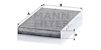 Raitisilmasuodatin MANN-FILTER CUK 3241