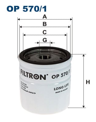Öljynsuodatin FILTRON OP 570/1
