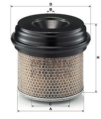 Ilmansuodatin, MERCEDES-BENZ T2/LN1 Skåp, T2/LN1 Tipp, 001 094 65 04, 001 094 94 04, A 001 094 65 04, A 001 094 94 04