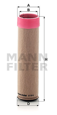 Toisioilmasuodatin MANN-FILTER CF 97/2