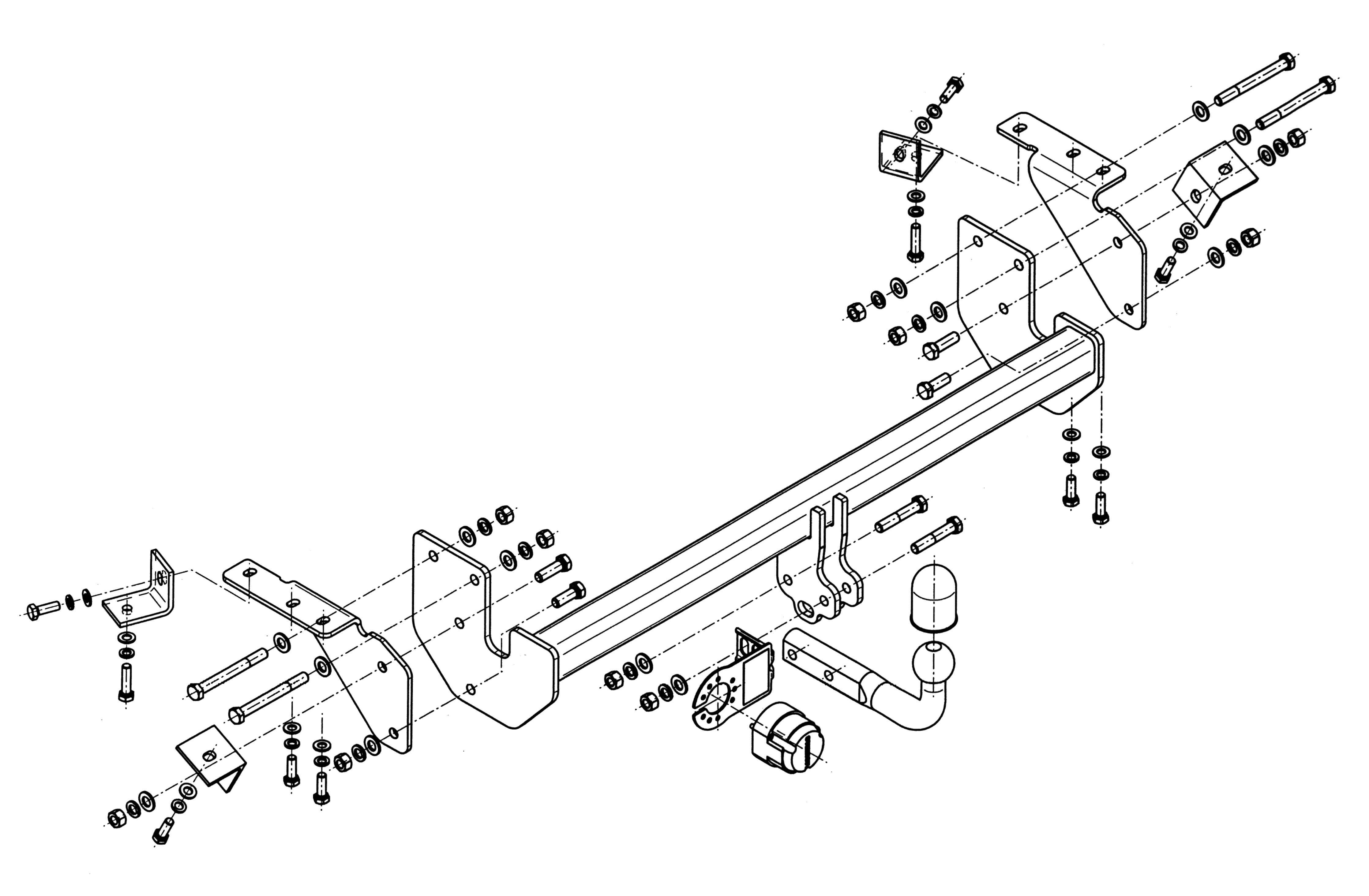 Vetokoukku STEINHOF STM-302 Mitsubishi ASX '10-