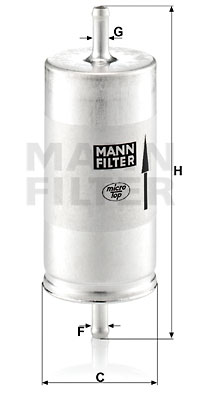 Polttoainesuodatin MANN-FILTER WK 413