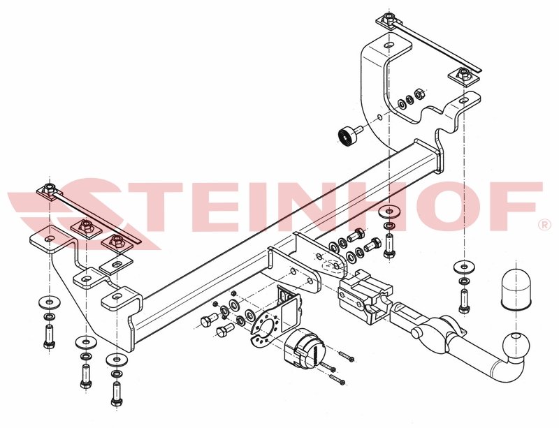 Vetokoukku STEINHOF STS-411 Suzuki Jimny '98-