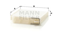 Raitisilmasuodatin MANN-FILTER CU 1829
