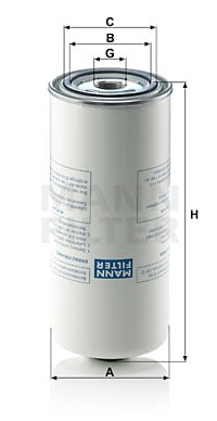 Suodatin, paineilma MANN-FILTER LB 962/2