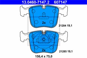 Jarrupalasarja, levyjarru, Etuakseli, BMW 8 [E31], 34 11 1 160 296, 34 11 1 160 712