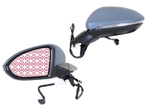 Taustapeili, Oikea, VW GOLF VII, GOLF ALLTRACK VII, GOLF Variant VII, 5G0 857 522, 5G0857538EGRU, 5G1857508AM9B9, 5G1857508CL9B9, 5G1857