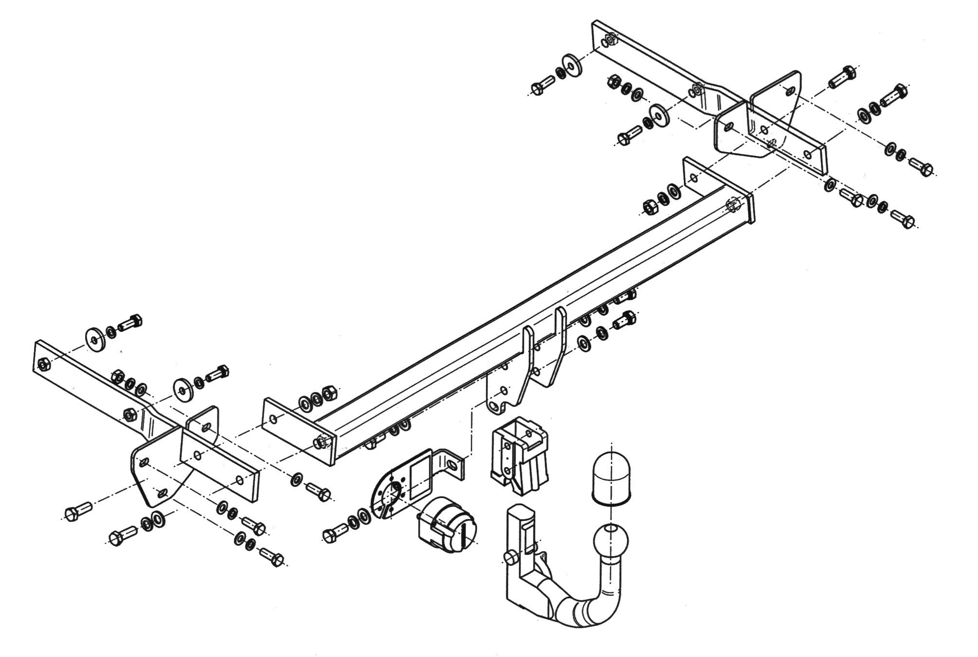 Vetokoukku STEINHOF STM-099 MB A-Class W169, B-Class W245