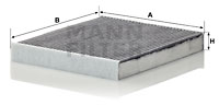 Raitisilmasuodatin MANN-FILTER CUK 29 010