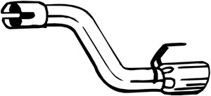 Pakoputki, Takana, OPEL ASTRA J, VAUXHALL ASTRA Mk VI, 13329574, 885437