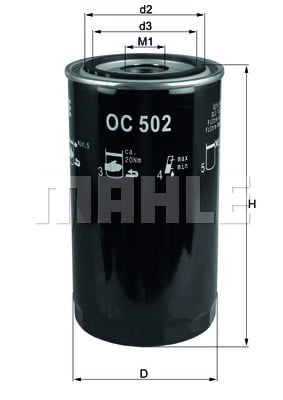 Öljynsuodatin KNECHT OC 502