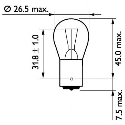 Polttimo, vilkkuvalo PHILIPS 13498MLCP