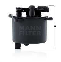 Polttoainesuodatin MANN-FILTER WK 12 001