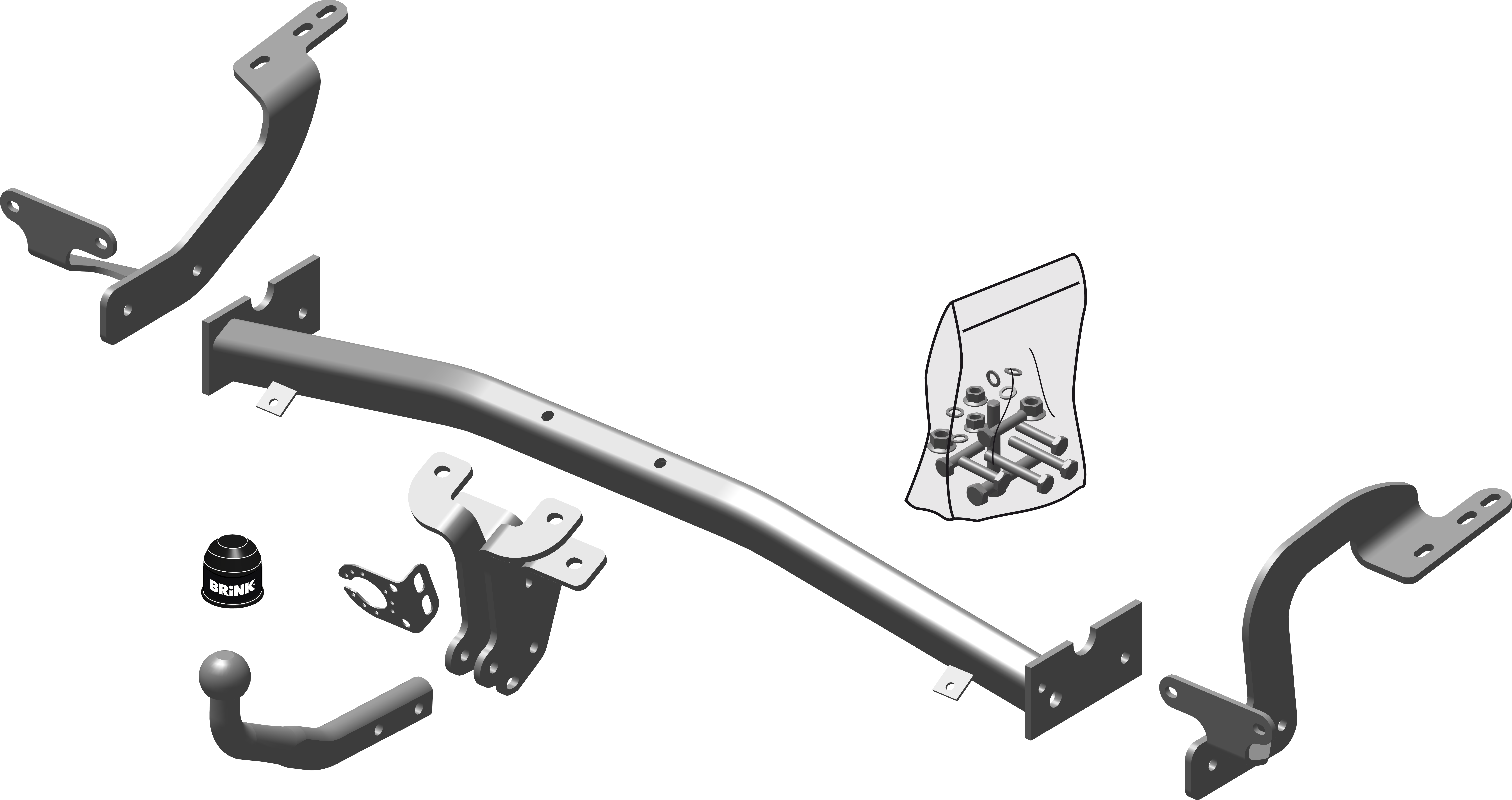 Vetokoukku BRINK 525400 Citroen C4 Picasso '07-13, Grand Picasso '06-, Peugeot 5008 '09-17