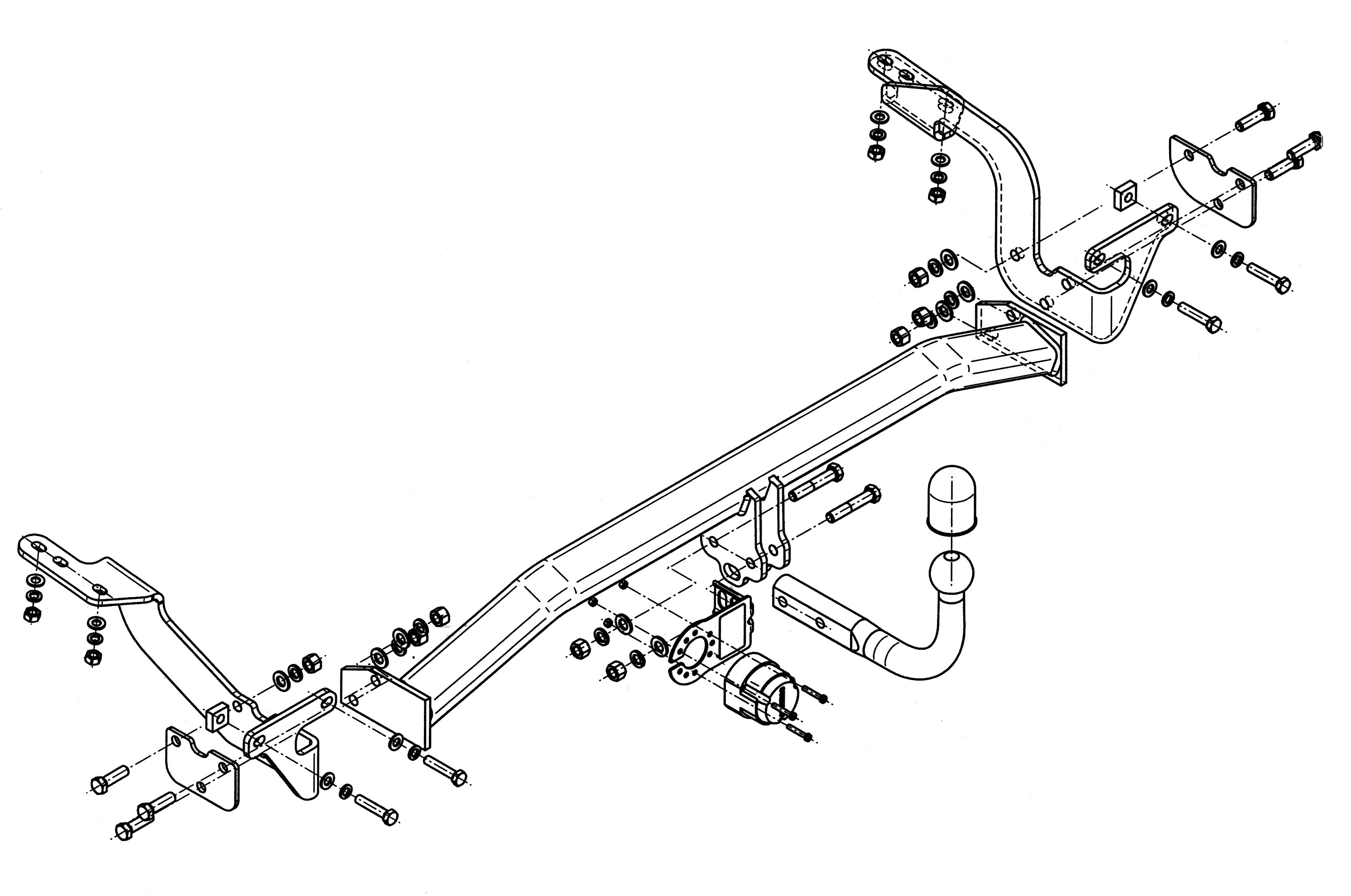 Vetokoukku STEINHOF STC-041 Citroen C4 Picasso '07-13