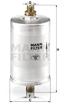 Polttoainesuodatin MANN-FILTER WK 726/2