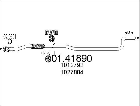 Pakoputki MTS 01.41890