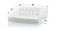 Raitisilmasuodatin MANN-FILTER CU 2143