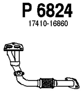 Pakoputki, Edessä, TOYOTA CARINA E Sportswagon VI, 17410-16860