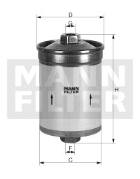 Polttoainesuodatin MANN-FILTER WK 830/5