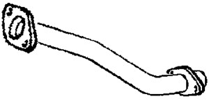 Pakoputki, Edessä, TOYOTA RAV 4 II, 17410-27130