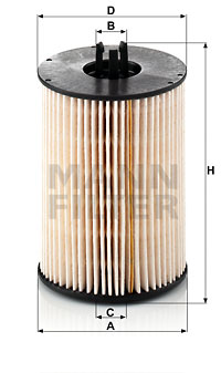 Polttoainesuodatin MANN-FILTER PU 821 x-2
