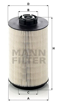 Polttoainesuodatin MANN-FILTER PU 1058 x