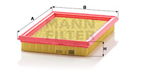 Ilmansuodatin MANN-FILTER C 2329