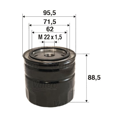 Öljynsuodatin VALEO 586097