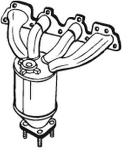 Katalysaattori, Edessä, OPEL,VAUXHALL, 55559624, 5849036, 849230