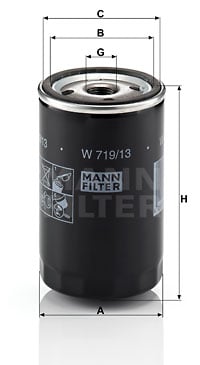 Öljynsuodatin MANN-FILTER W 719/13