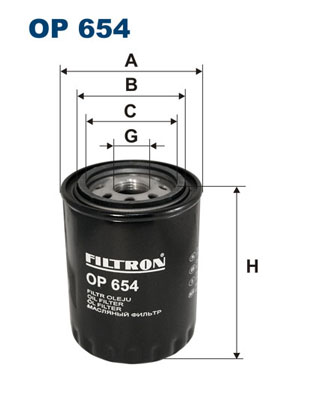 Öljynsuodatin FILTRON OP 654