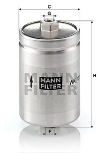 Polttoainesuodatin MANN-FILTER WK 725