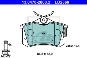Jarrupalasarja, levyjarru, Taka-akseli, AUDI,VW, 8E0 698 451 B, JZW 698 451