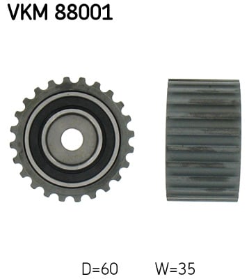 Ohjainrulla, hammashihna SKF VKM 88001