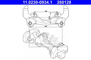 Pidike, jarrusatula, Etuakseli, FORD,LAND ROVER,VOLVO, 1384687, 1432360, 6G91-2B135-AB, 6G91-2B135-AC, 8603757, LR000567