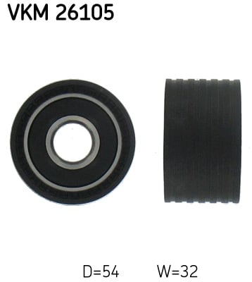 Ohjainrulla, hammashihna SKF VKM 26105